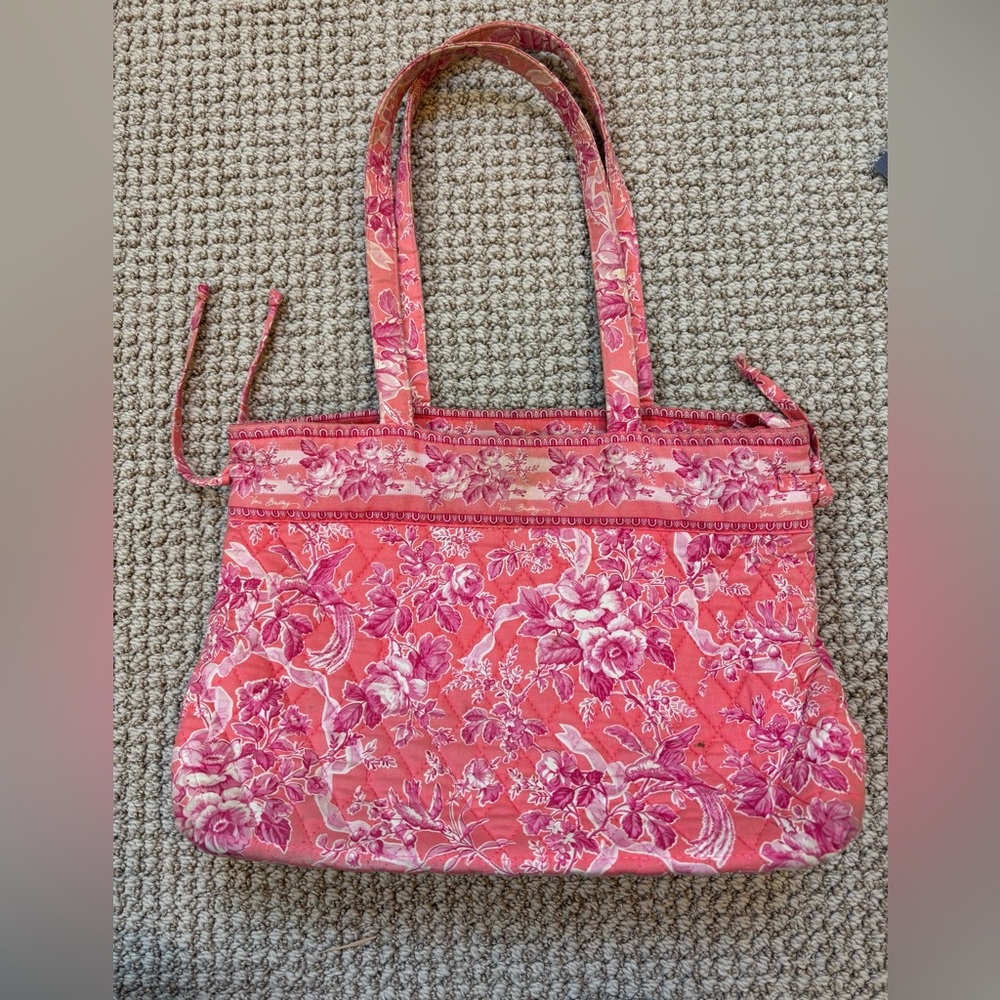 Vera Bradley Floral Pink Tote Bag